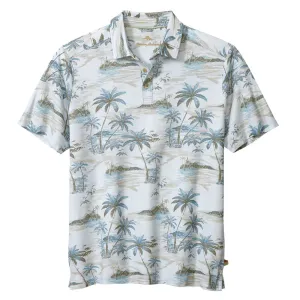 Tommy Bahama IslandZone Oceanic Oasis Polo Shirt - Sterling Blue Mens Tommy Bahama