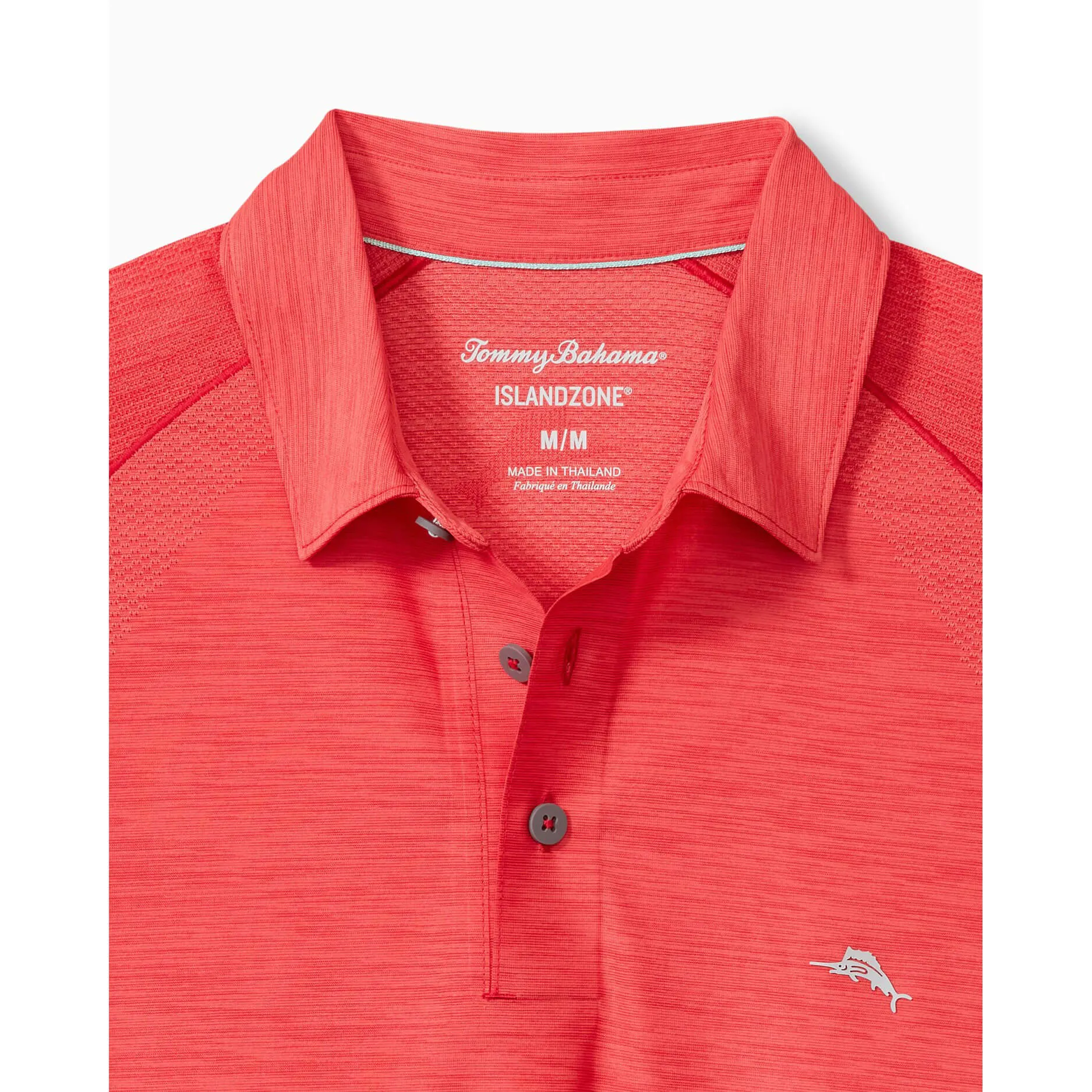 Tommy Bahama IslandZone Palm Coast Pro Polo Shirt - Paramour Red Mens Tommy Bahama