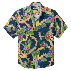 Tommy Bahama Lei In Paradise Camp Shirt - Island Navy Tommy Bahama Clothing