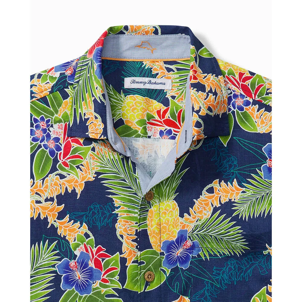Tommy Bahama Lei In Paradise Camp Shirt - Island Navy Tommy Bahama Clothing