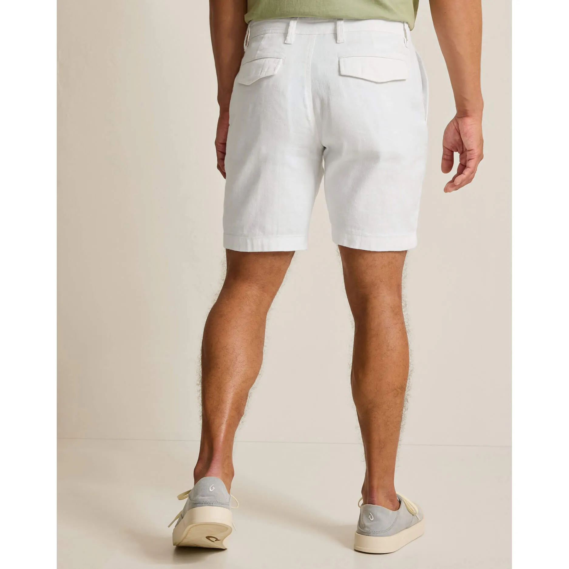 Tommy Bahama Men's 9-Inch Beach Coast Linen Shorts - White Tommy Bahama Clothing