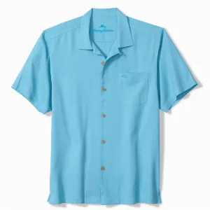 Tommy Bahama Men's Big & Tall Coastal Breeze Check Camp Shirt - Air Blue Mens Tommy Bahama