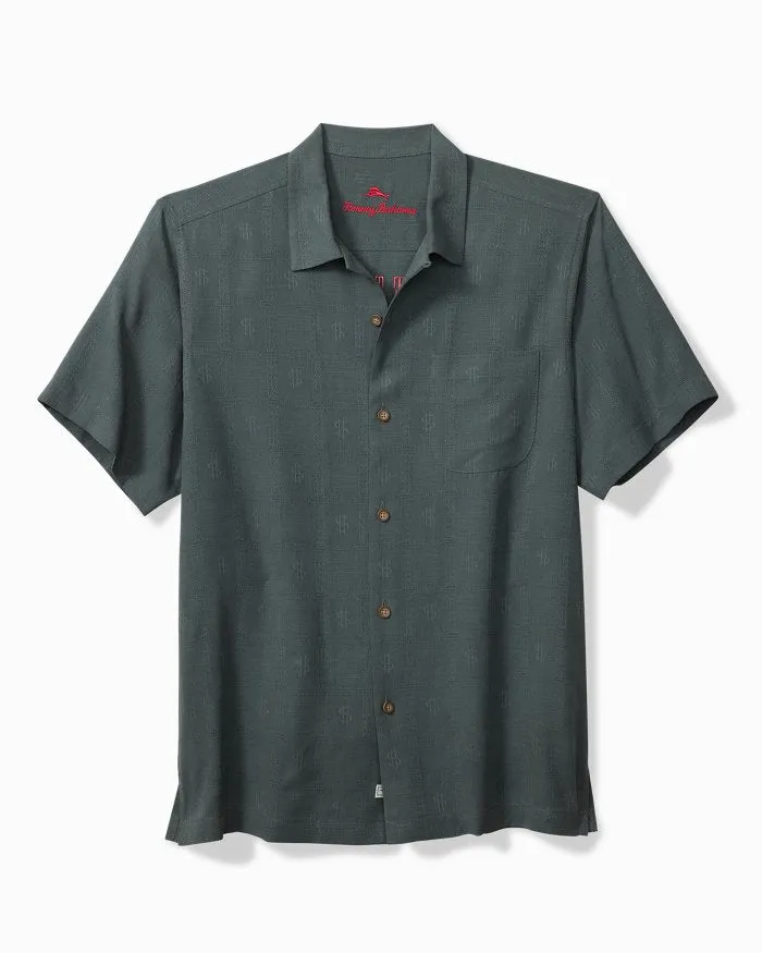 Tommy Bahama Men's Big & Tall King Of The Jungle Embroidered Silk Camp Shirt - Wire Rim Tommy Bahama Clothing