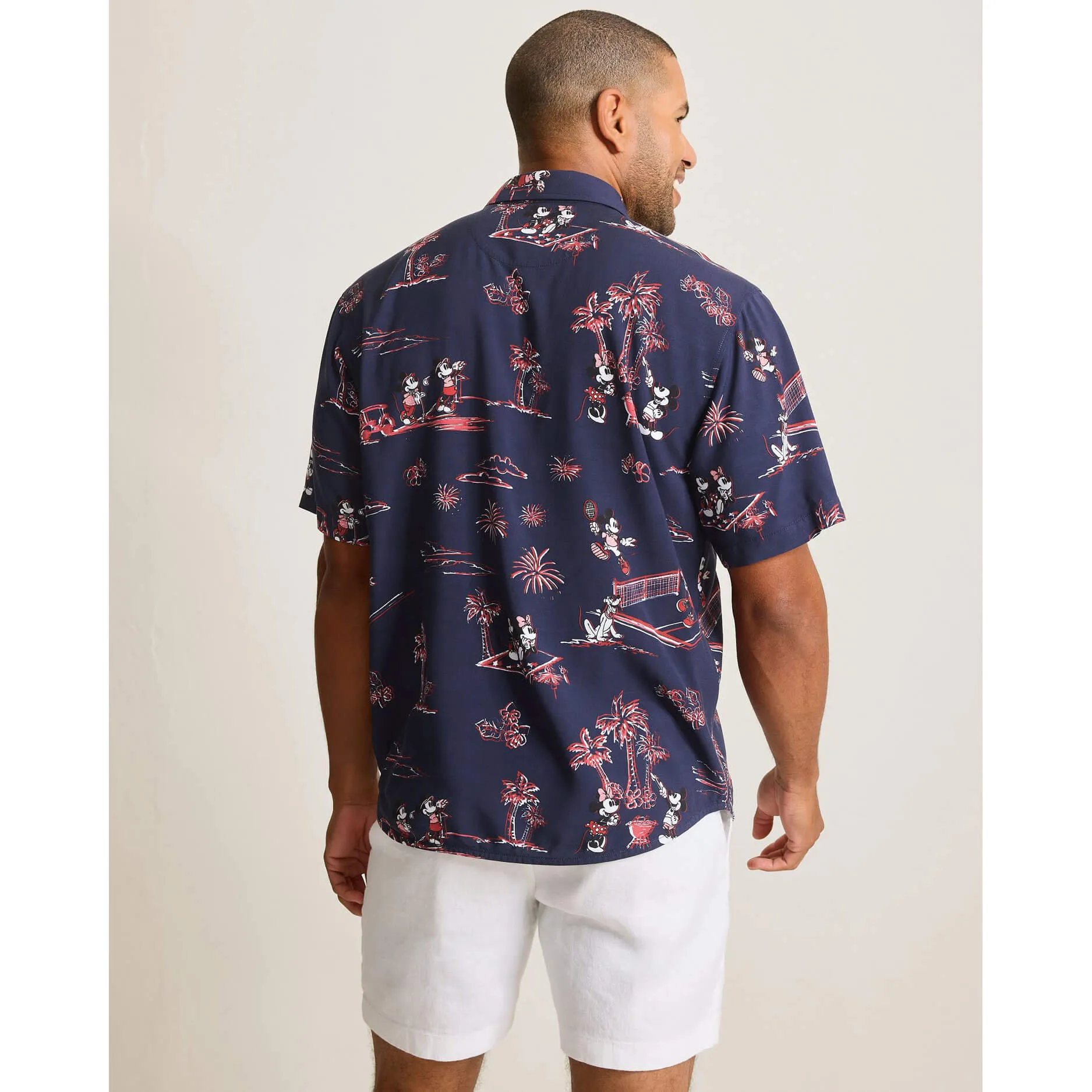 Tommy Bahama Men's Disney Barbeque Blastoff Camp Shirt - Kingdom Blue Mens Tommy Bahama