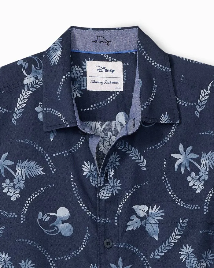 Tommy Bahama Men's Disney Indigo Mouse Camp Shirt - Indigo Mens Tommy Bahama