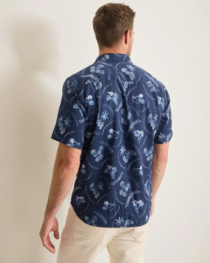 Tommy Bahama Men's Disney Indigo Mouse Camp Shirt - Indigo Mens Tommy Bahama