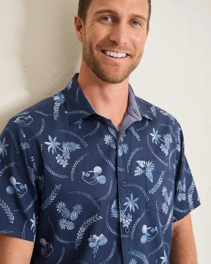Tommy Bahama Men's Disney Indigo Mouse Camp Shirt - Indigo Mens Tommy Bahama