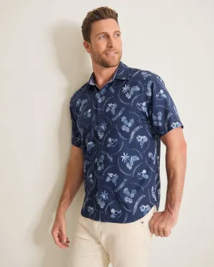 Tommy Bahama Men's Disney Indigo Mouse Camp Shirt - Indigo Tommy Bahama Clothing