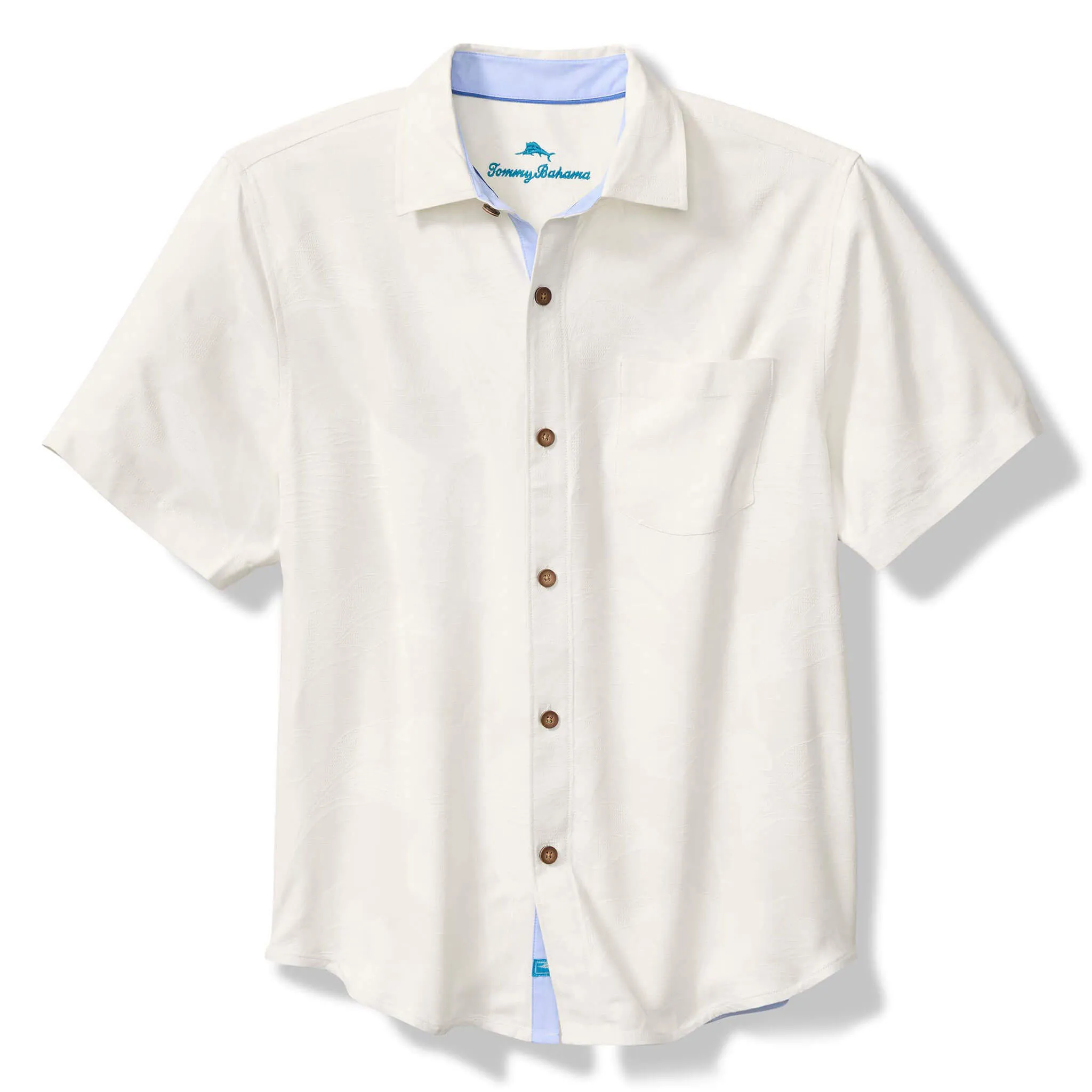 Tommy Bahama Men's Florida Paradise Embroidered Silk Camp Shirt - Continental Tommy Bahama Clothing