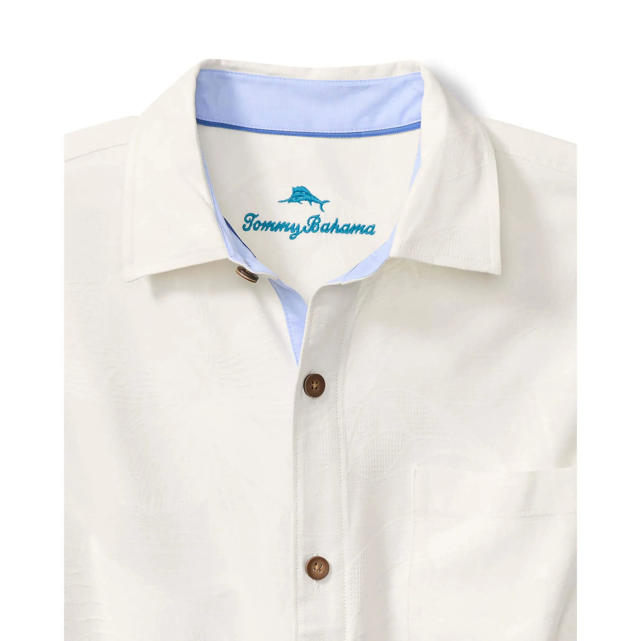 Tommy Bahama Men's Florida Paradise Embroidered Silk Camp Shirt - Continental Tommy Bahama Clothing