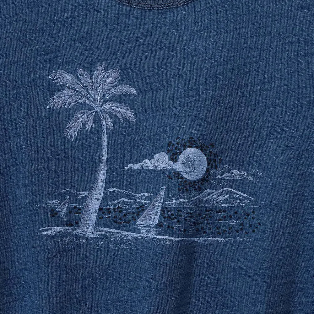 Tommy Bahama Men's Indigo Sails Lux T-Shirt - Indigo Mens Tommy Bahama