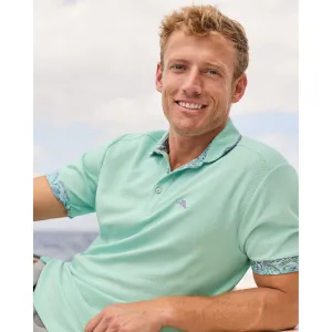 Tommy Bahama Men's IslandZone Azul Gardens Five O'Clock Polo Shirt - Spring Sky Mens Tommy Bahama