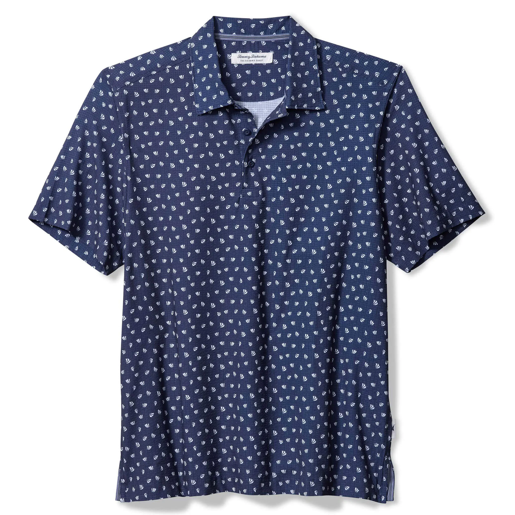 Tommy Bahama Men's IslandZone Bahama Coast Deco Palms Camp Shirt - Bering Blue Mens Tommy Bahama