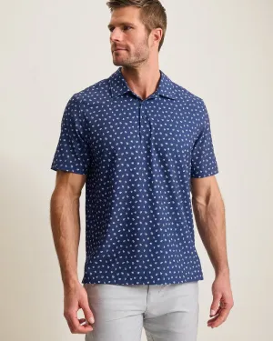 Tommy Bahama Men's IslandZone Bahama Coast Deco Palms Camp Shirt - Bering Blue Mens Tommy Bahama