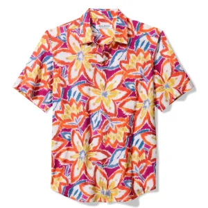 Tommy Bahama Men's IslandZone Bahama Coast Flora Fusion Camp Shirt - Gem Berry Mens Tommy Bahama