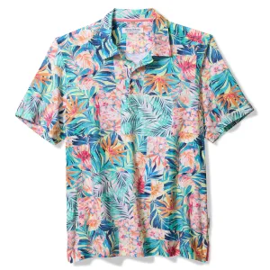 Tommy Bahama Men's IslandZone Bahama Coast Positano Palms Camp Shirt - Lychee Tommy Bahama Clothing