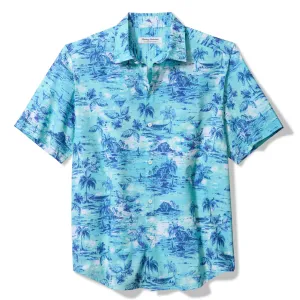 Tommy Bahama Men's IslandZone Bahama Coast Tidal Pursuit Camp Shirt - Beach Bum Tommy Bahama Clothing