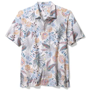 Tommy Bahama Men's IslandZone Bahama Coast Tropic Tango Camp Shirt - Bright White Mens Tommy Bahama