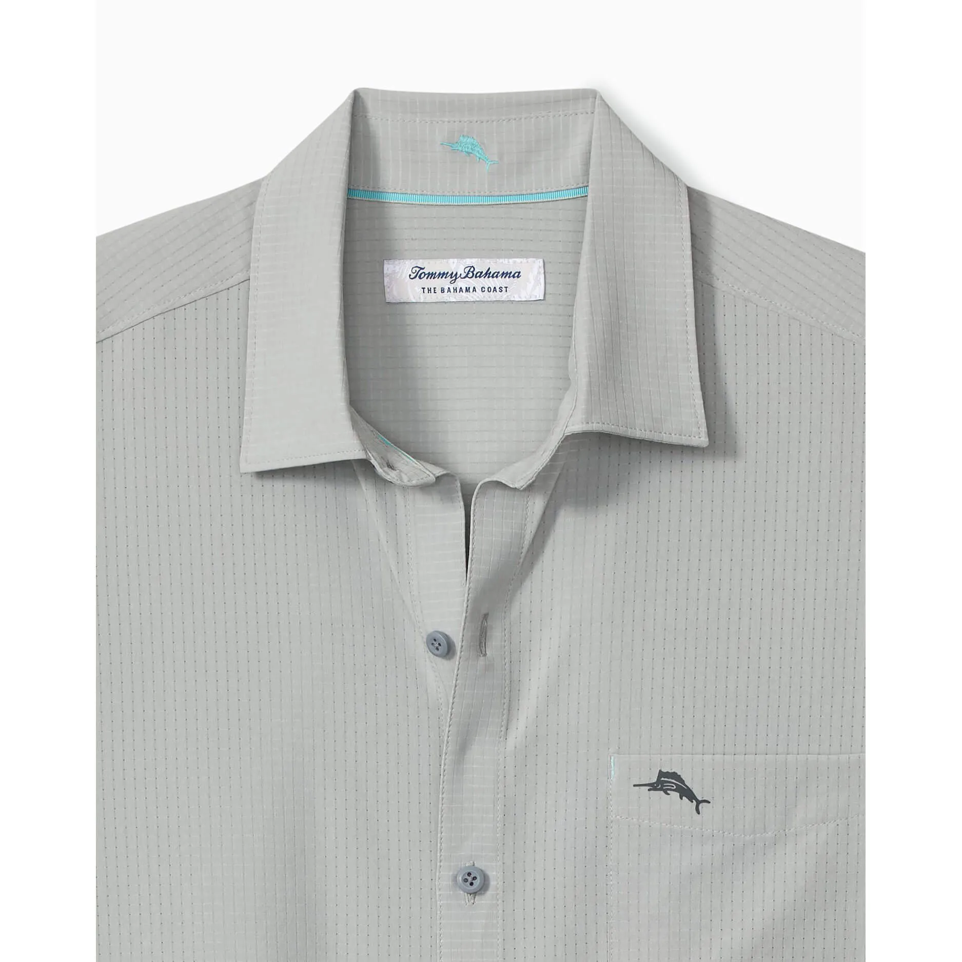 Tommy Bahama Men's IslandZone Bahama Coast Venice Vines Camp Shirt - Harbor Mist Mens Tommy Bahama