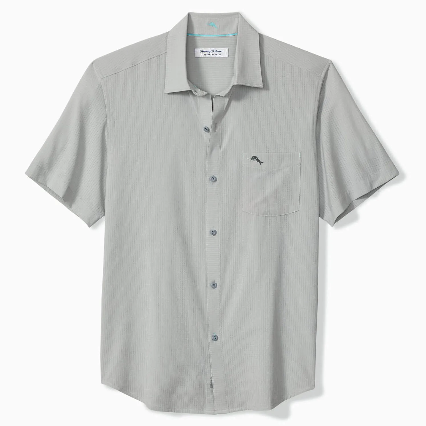 Tommy Bahama Men's IslandZone Bahama Coast Venice Vines Camp Shirt - Harbor Mist Mens Tommy Bahama