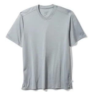 Tommy Bahama Men's IslandZone Bay Stripe V-Neck T-Shirt - Anchor Grey Mens Tommy Bahama
