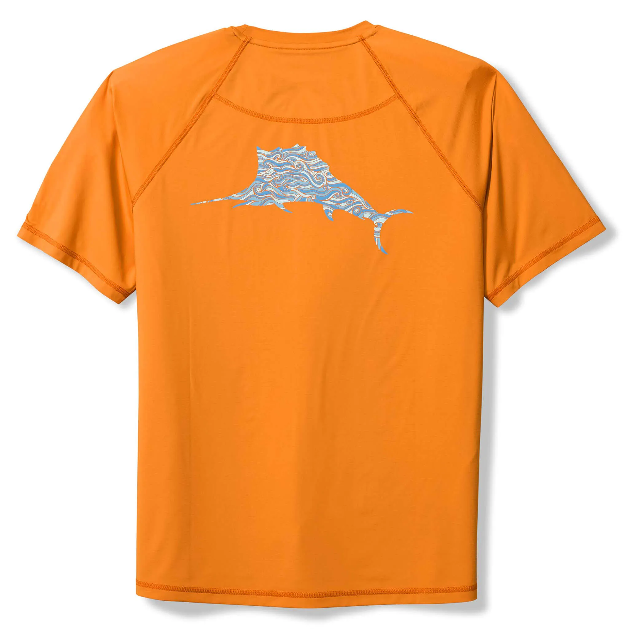 Tommy Bahama Men's IslandZone Chill Time Surf Crew Rash Guard T-Shirt - Lulada Orange Tommy Bahama Clothing