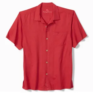 Tommy Bahama Men's IslandZone Coastal Breeze Check Camp Shirt - Dark Havana Tommy Bahama Clothing