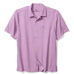 Tommy Bahama Men's IslandZone Coastal Breeze Check Camp Shirt - Lavender Haze Tommy Bahama Clothing