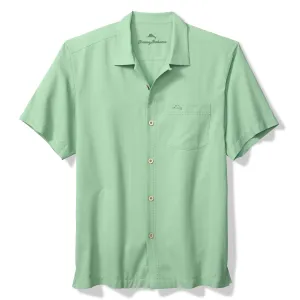 Tommy Bahama Men's IslandZone Coastal Breeze Check Camp Shirt - Zephyr Green Mens Tommy Bahama