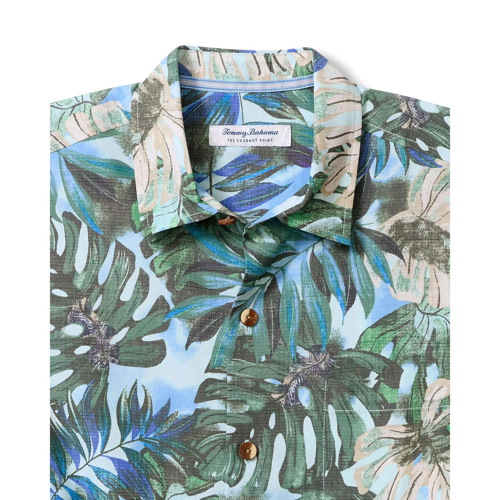 Tommy Bahama Men's IslandZone Coastal Ease Frond Fiesta Camp Shirt - Palm Verde Tommy Bahama Clothing