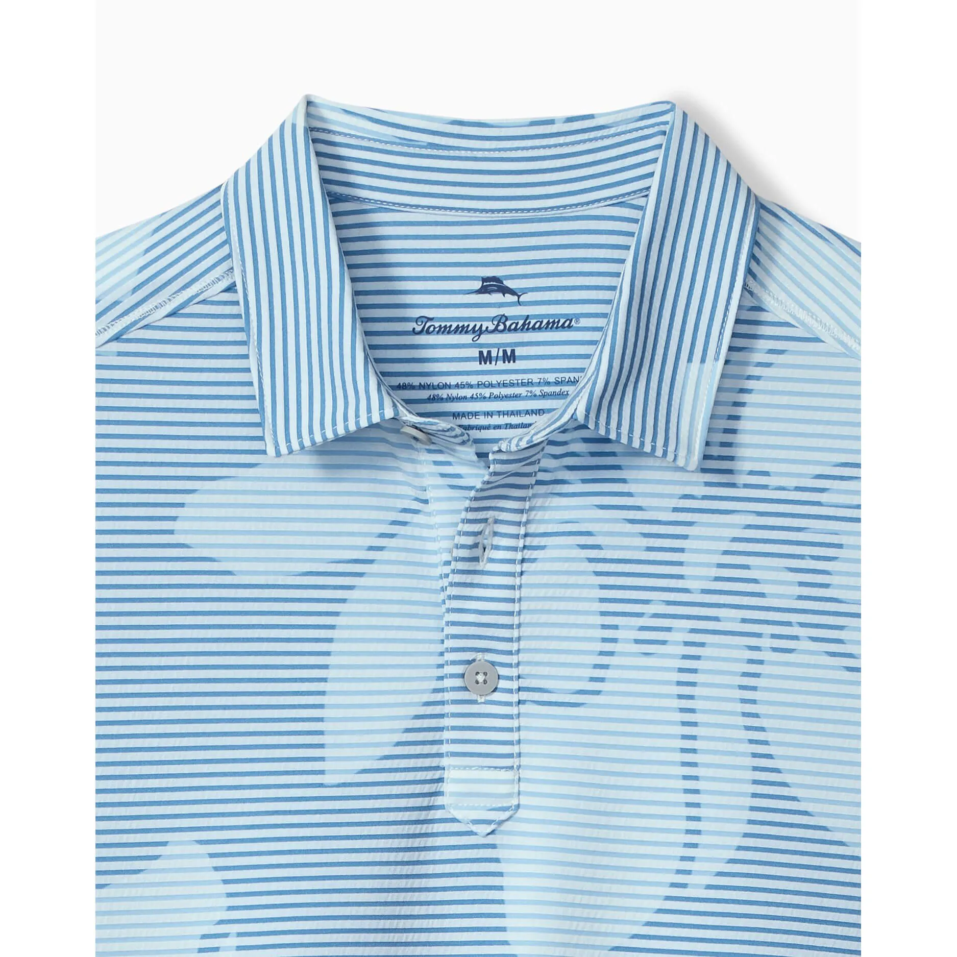 Tommy Bahama Men's IslandZone Costa Wave Grande Polo Shirt - Dusty Larkspur Tommy Bahama Clothing