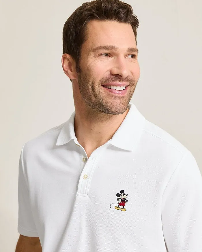 Tommy Bahama Men's IslandZone Disney Magical Mouse Polo Shirt - Bright White Mens Tommy Bahama
