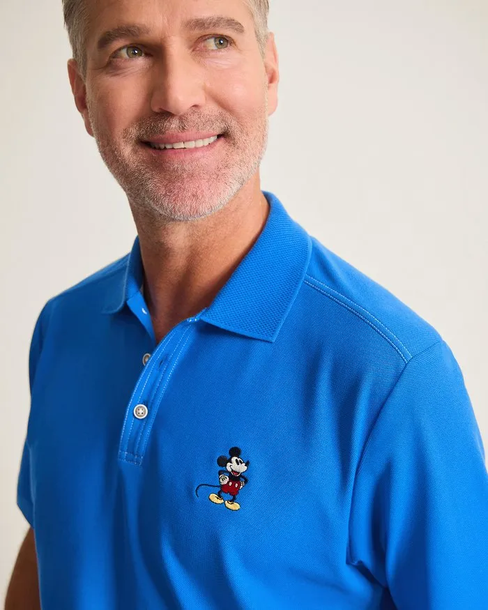 Tommy Bahama Men's IslandZone Disney Magical Mouse Polo Shirt - Victoria Blue Mens Tommy Bahama