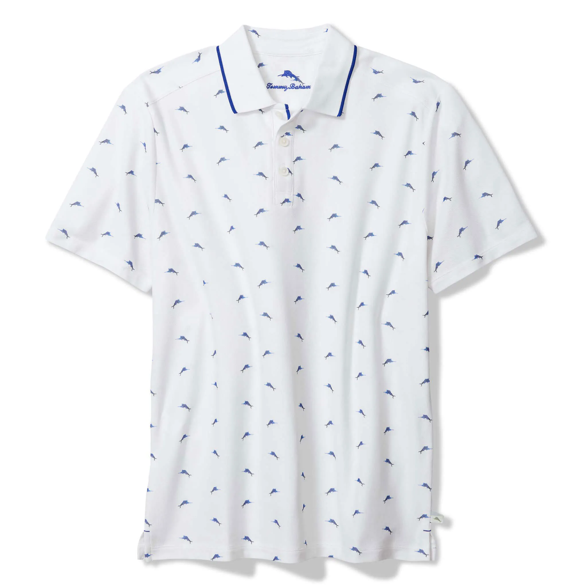 Tommy Bahama Men's IslandZone Marlin Vibes Polo Shirt - White Tommy Bahama Clothing