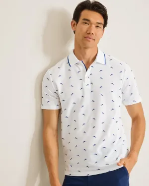 Tommy Bahama Men's IslandZone Marlin Vibes Polo Shirt - White Tommy Bahama Clothing