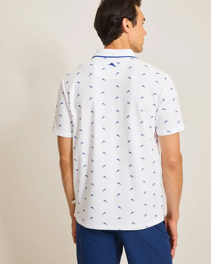 Tommy Bahama Men's IslandZone Marlin Vibes Polo Shirt - White Tommy Bahama Clothing