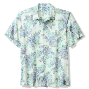 Tommy Bahama Men's IslandZone Mirante Mirage Camp Shirt - Vanilla Ice Mens Tommy Bahama