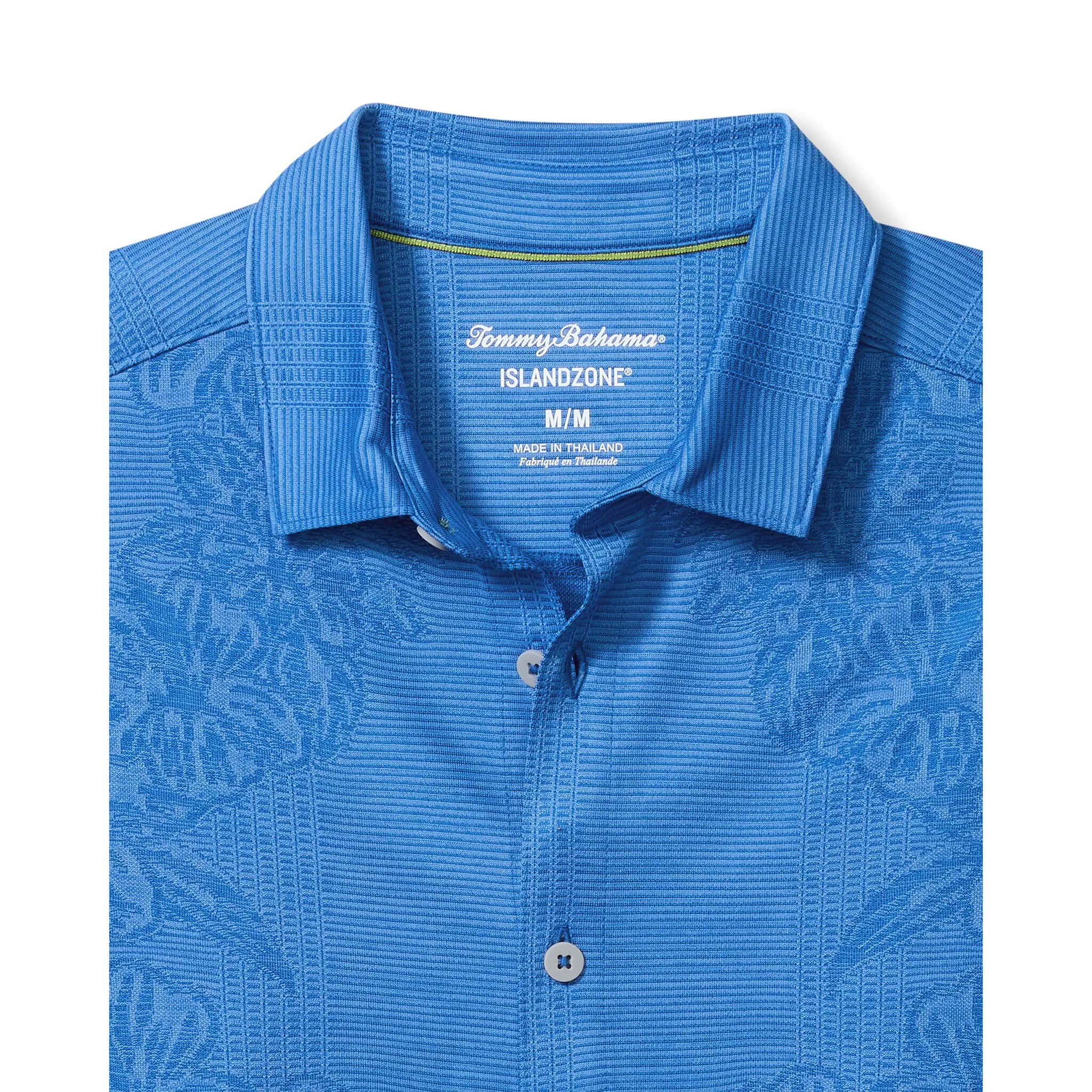 Tommy Bahama Men's IslandZone Palm Coast Cascade Vines Camp Shirt - Blue Surf Mens Tommy Bahama