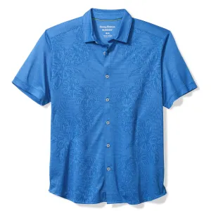 Tommy Bahama Men's IslandZone Palm Coast Cascade Vines Camp Shirt - Blue Surf Mens Tommy Bahama