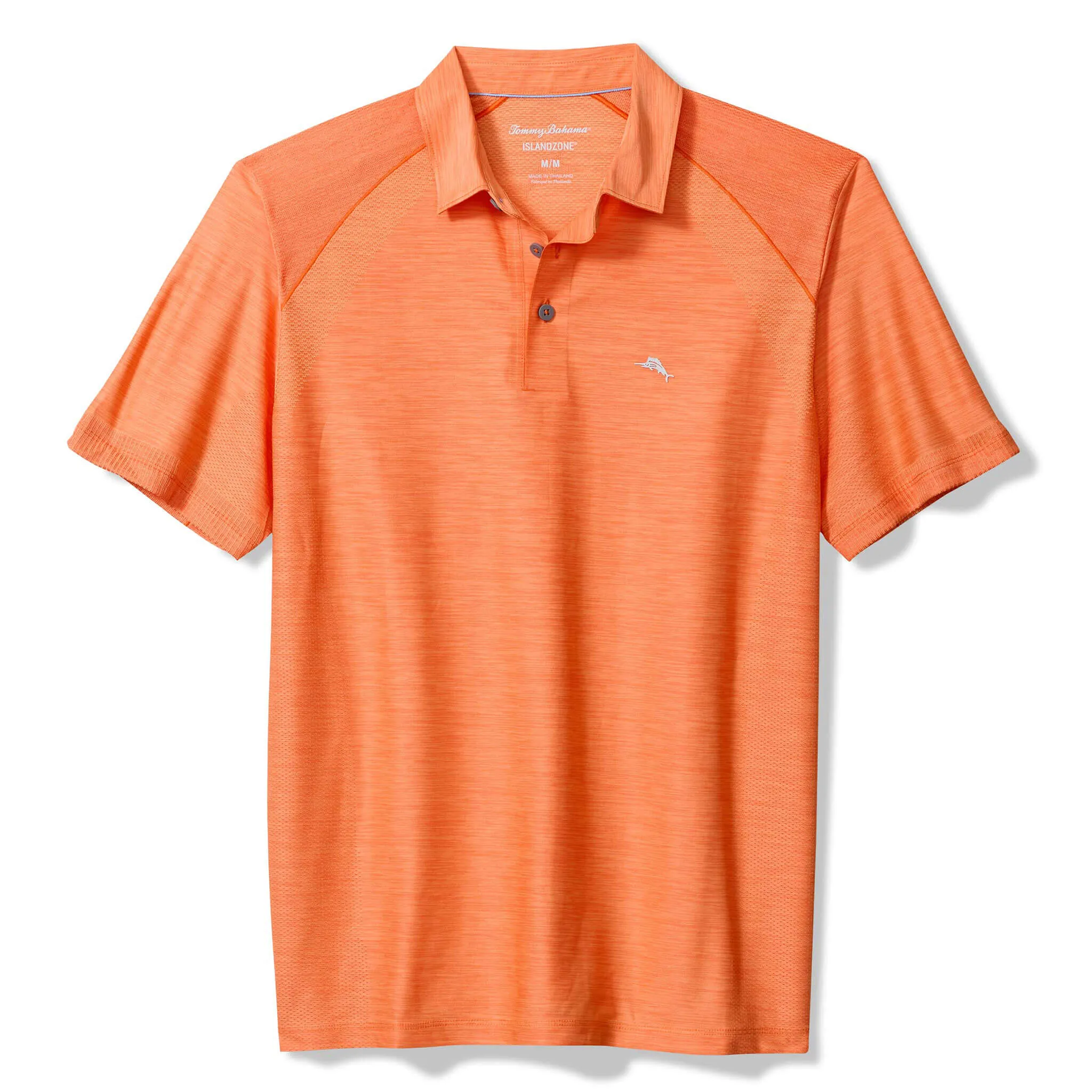 Tommy Bahama Men's IslandZone Palm Coast Pro Polo Shirt - Rumba Orange Tommy Bahama Clothing