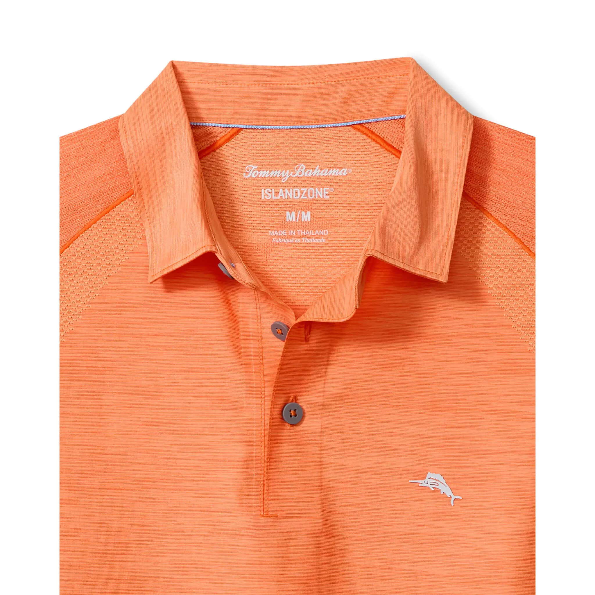 Tommy Bahama Men's IslandZone Palm Coast Pro Polo Shirt - Rumba Orange Tommy Bahama Clothing