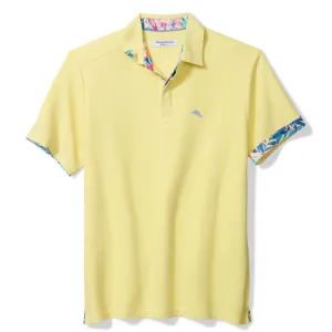 Tommy Bahama Men's IslandZone Positano Palms Five O'Clock Polo Shirt - Monet Moonrise Hthr Tommy Bahama Clothing