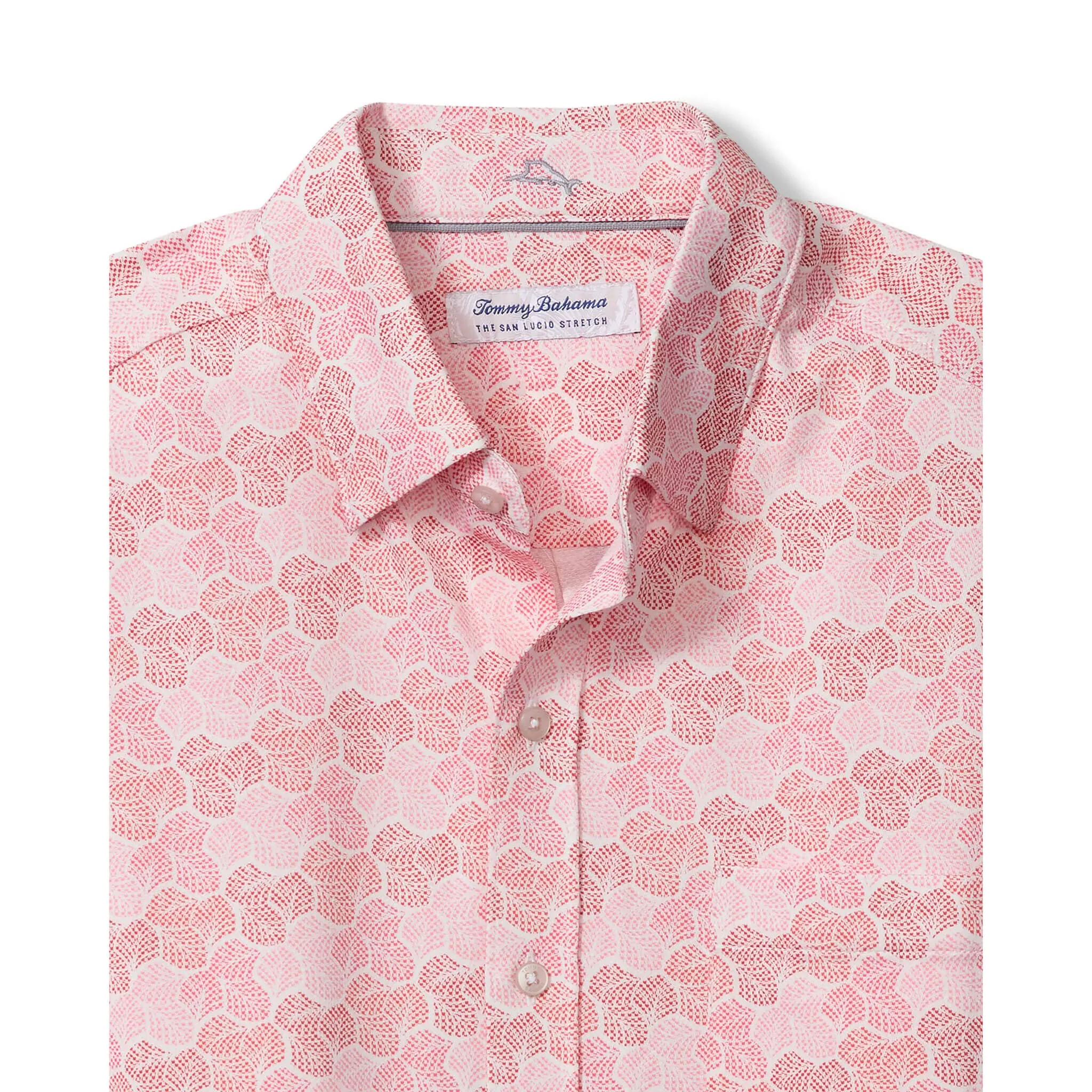 Tommy Bahama Men's IslandZone San Lucio Tri Leaf Geo Camp Shirt - Hula Mens Tommy Bahama