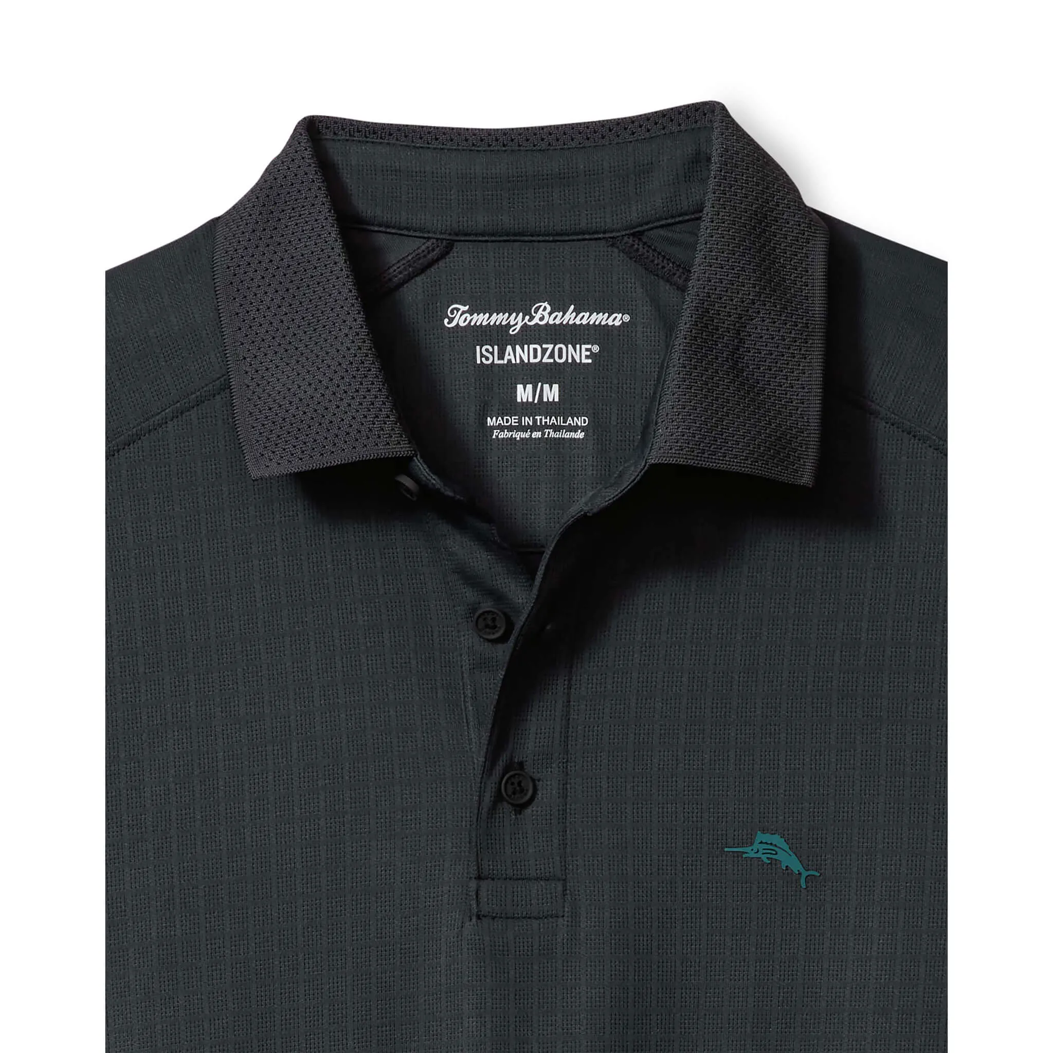 Tommy Bahama Men's IslandZone Tropic Driver Polo Shirt - Black Tommy Bahama Clothing