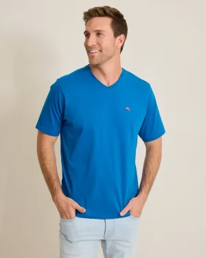 Tommy Bahama Men's New Bali Skyline V-Neck T-Shirt - Skydiver Blue Mens Tommy Bahama