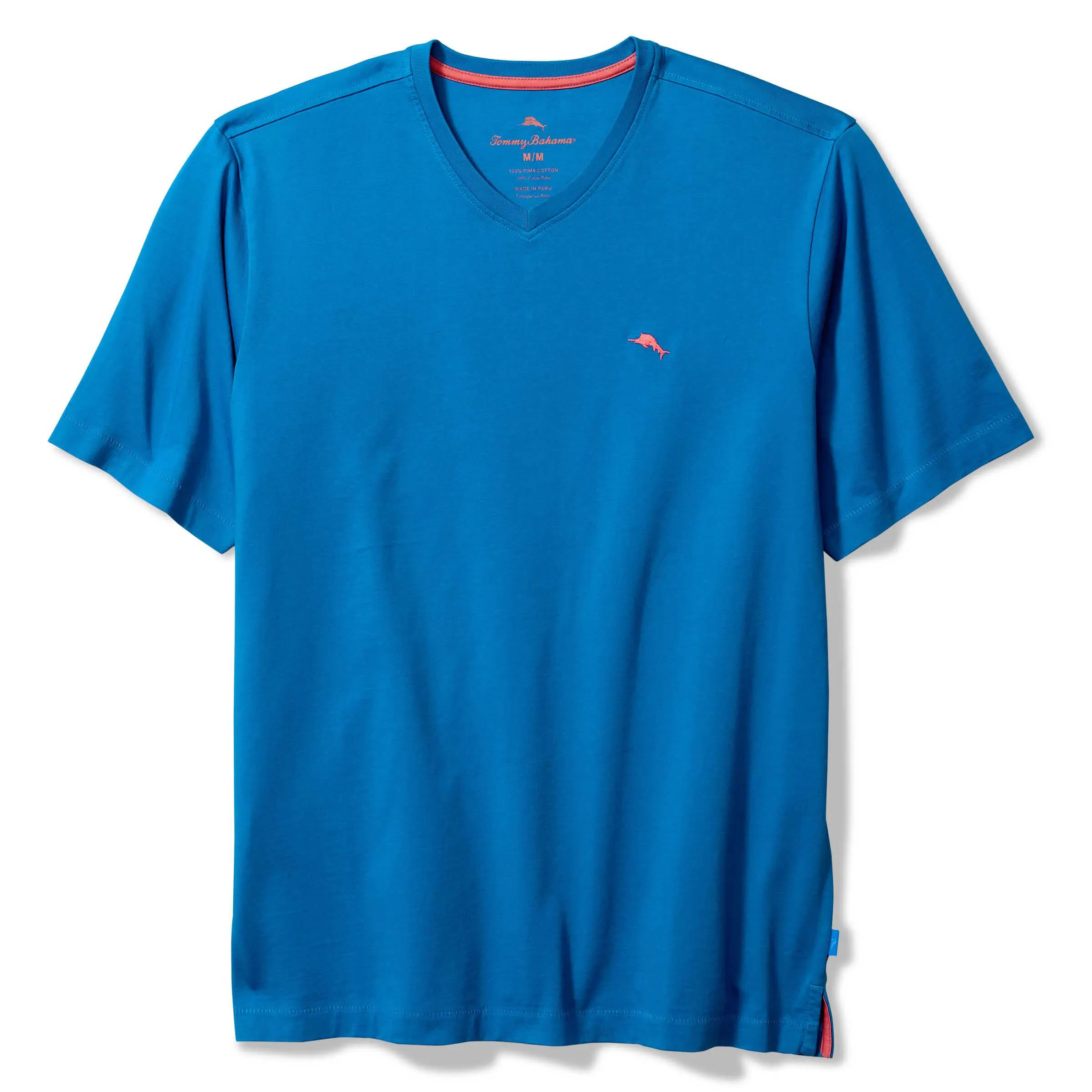 Tommy Bahama Men's New Bali Skyline V-Neck T-Shirt - Skydiver Blue Mens Tommy Bahama
