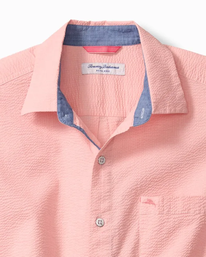 Tommy Bahama Men's Nova Wave Camp Shirt - Pure Salmon Mens Tommy Bahama