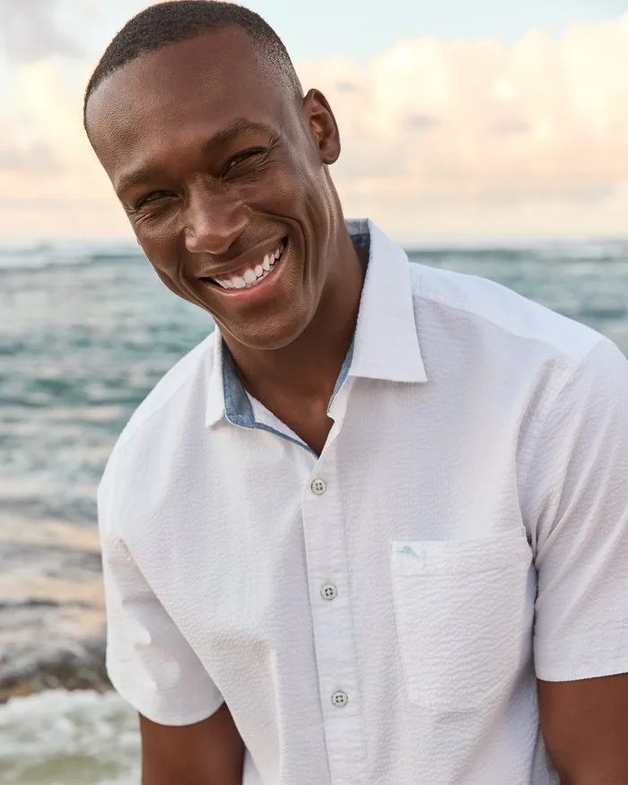 Tommy Bahama Men's Nova Wave Camp Shirt - White Mens Tommy Bahama
