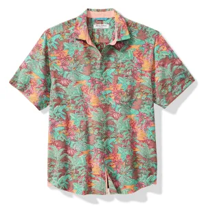 Tommy Bahama Men's Nova Wave Retro Vibes Camp Shirt - Dark Terra Cotta Mens Tommy Bahama