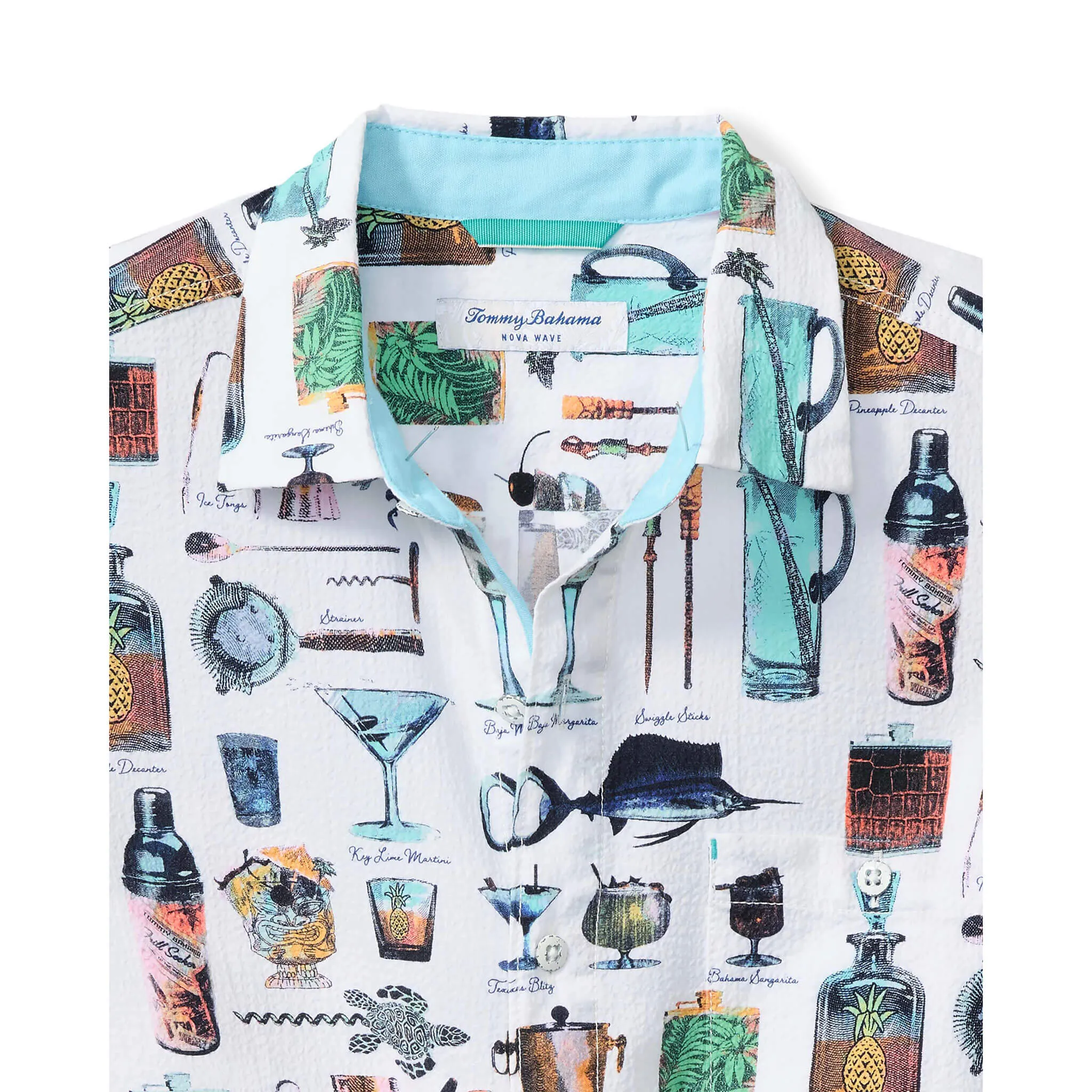 Tommy Bahama Men's Nova Wave Well Stocked Camp Shirt - White Tommy Bahama Clothing